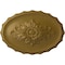 Ekena Millwork Oxford Ceiling Medallion, Hand-Painted Gold, 16 7/8"W x 11 3/4"H x 1 1/2"P CM16OXGLS - alternate 1